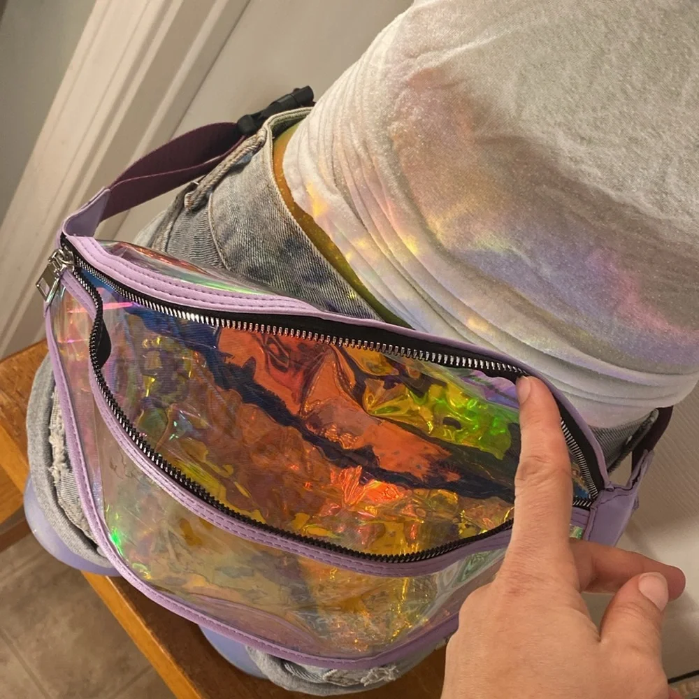 Holographic Iridescent Fanny Belt Bag - Picture 9 of 9